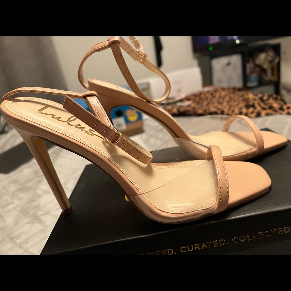 Lulu’s Jacque Heel, Nude Sz 8
